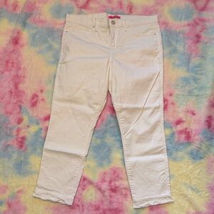Lilly Pulitzer sz 16 White  Ankle Jeans